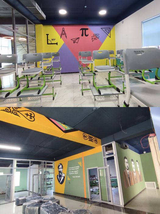 Роспись стен,роспись школ