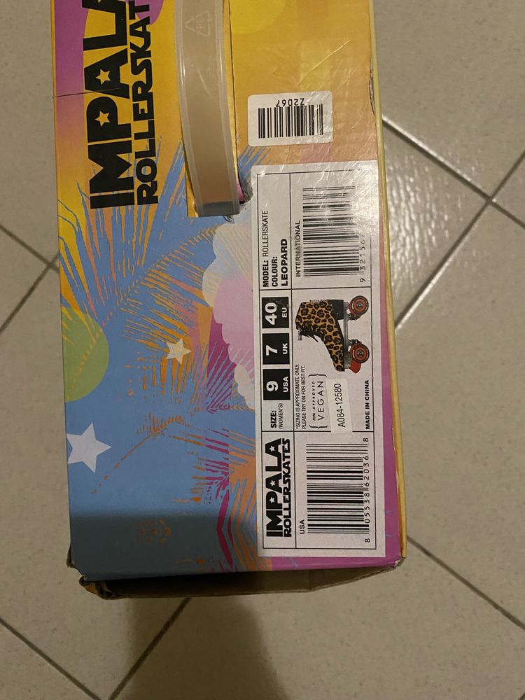 IMPALA ROLLERSKATES Leopard Quad Skates Ролкови Кънки