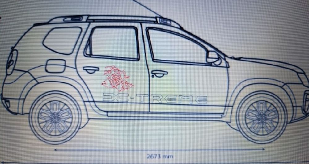 Set stickere Dacia Duster X-treme/Adventure