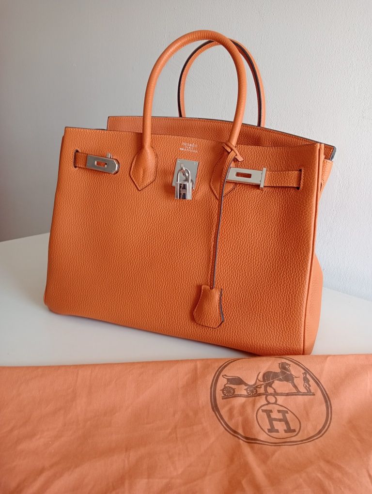 Geanta birkin orange