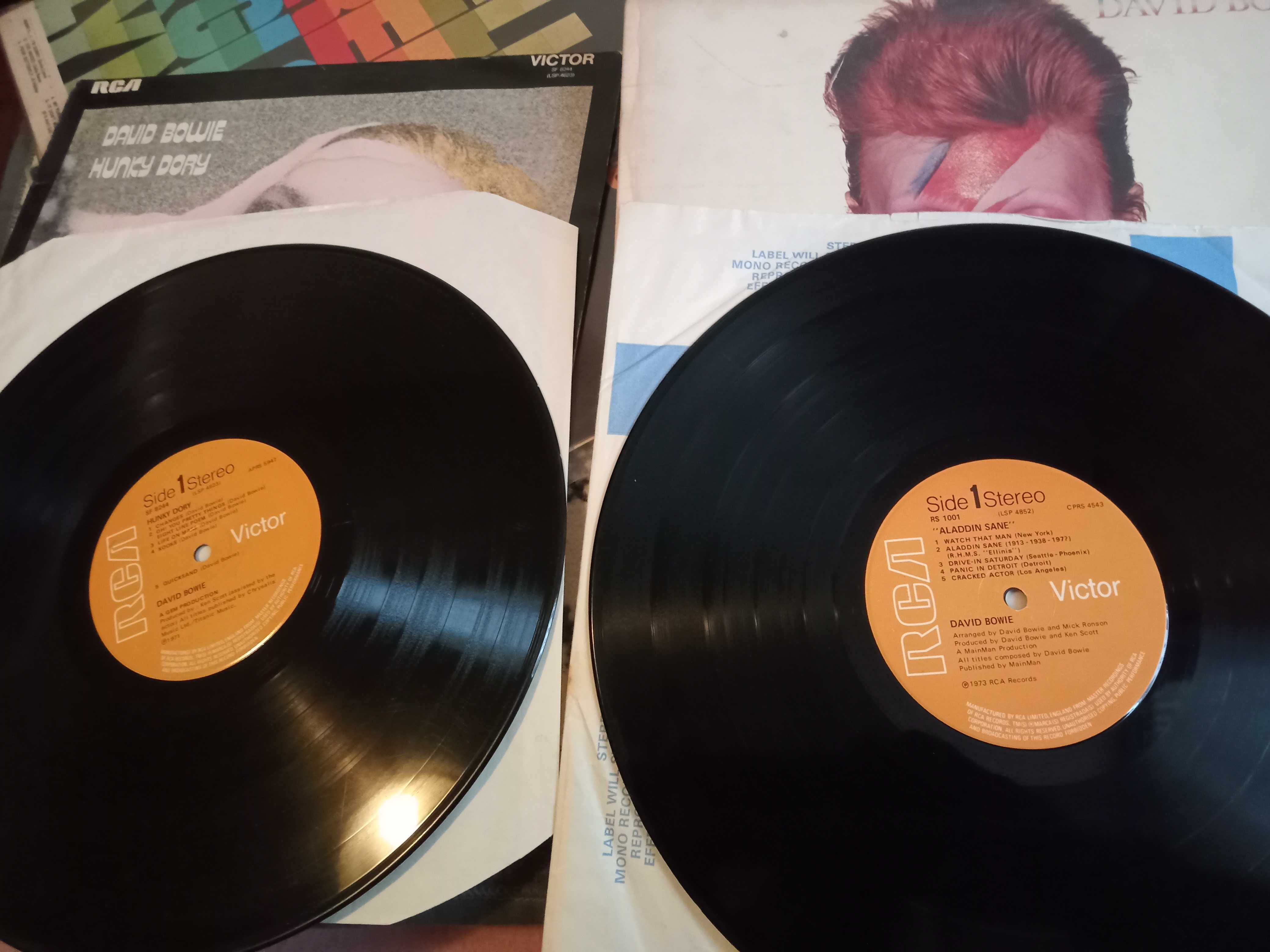 David Bowie 4 albume + anabas fotofile originale UK disc vinil placa