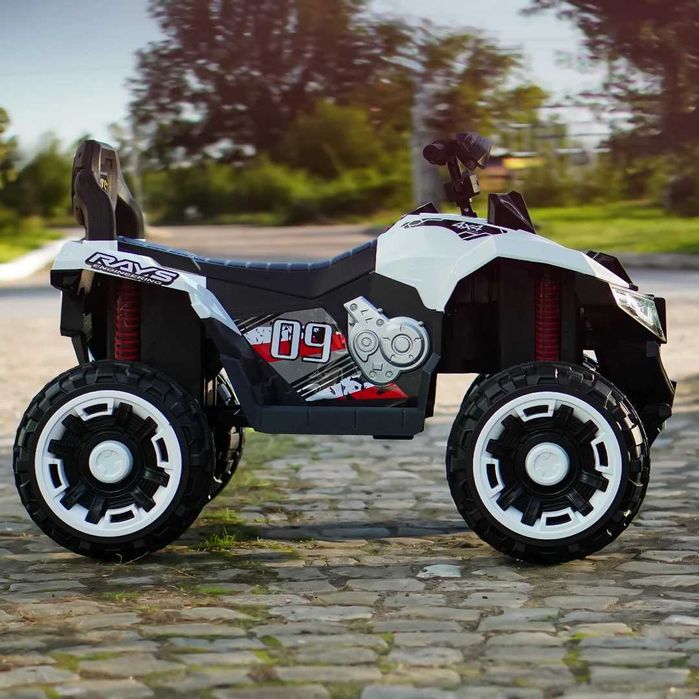 ATV electric pentru 2 copii 3-9 ani SuperOffroad V2 4x4 140W 12V 7Ah
