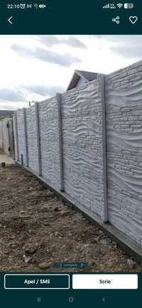 Vând placi gard beton ( diverse modele)