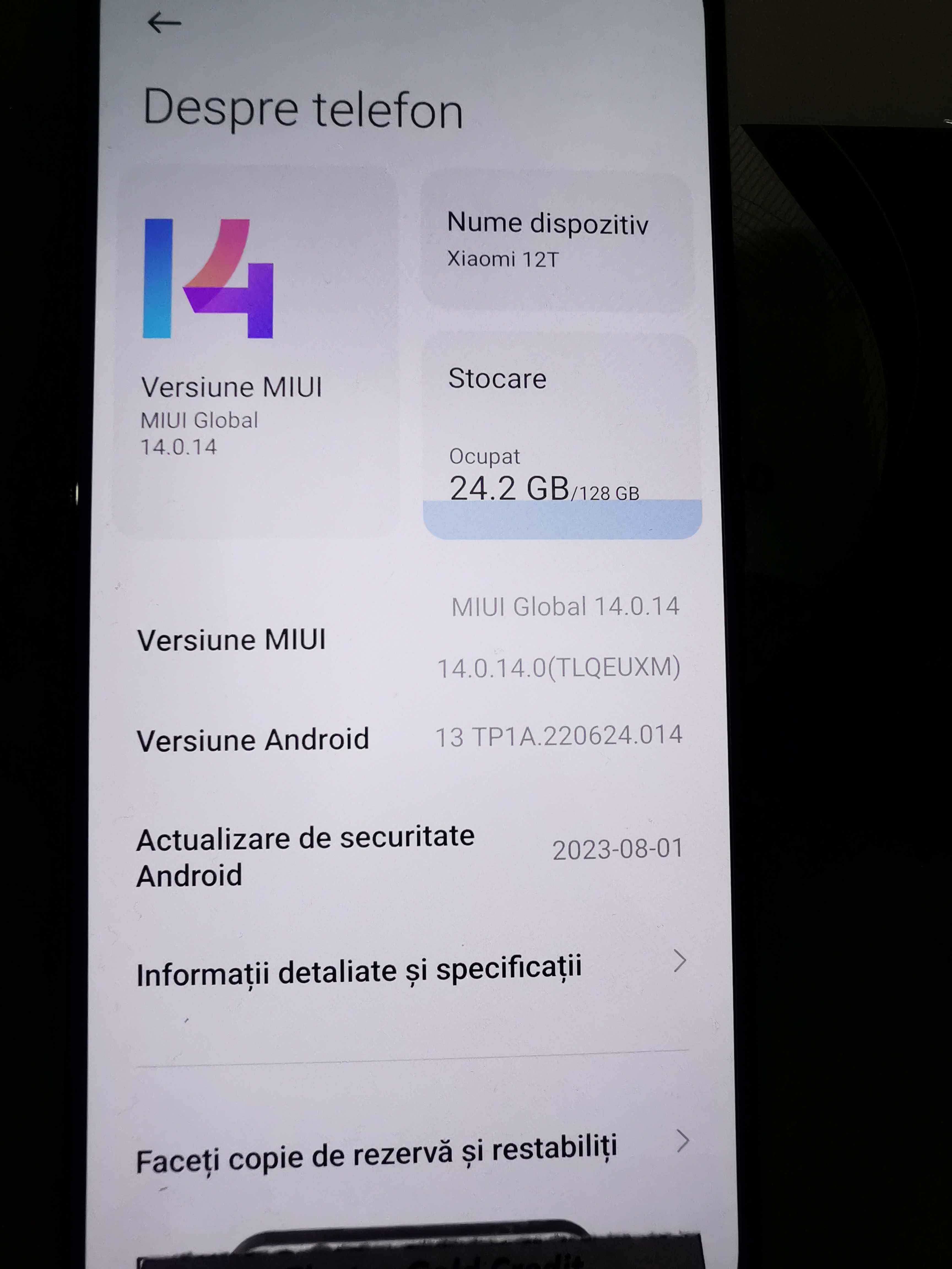 Xiaomi 12T 5G, 8GB/128GB, ca NOU ID5165