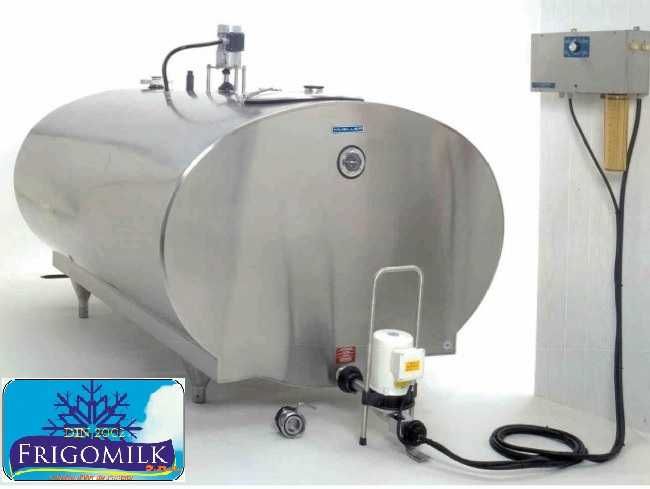 Racitor lapte 3600 tanc racire lapte , bazin lapte cu spalare , montaj