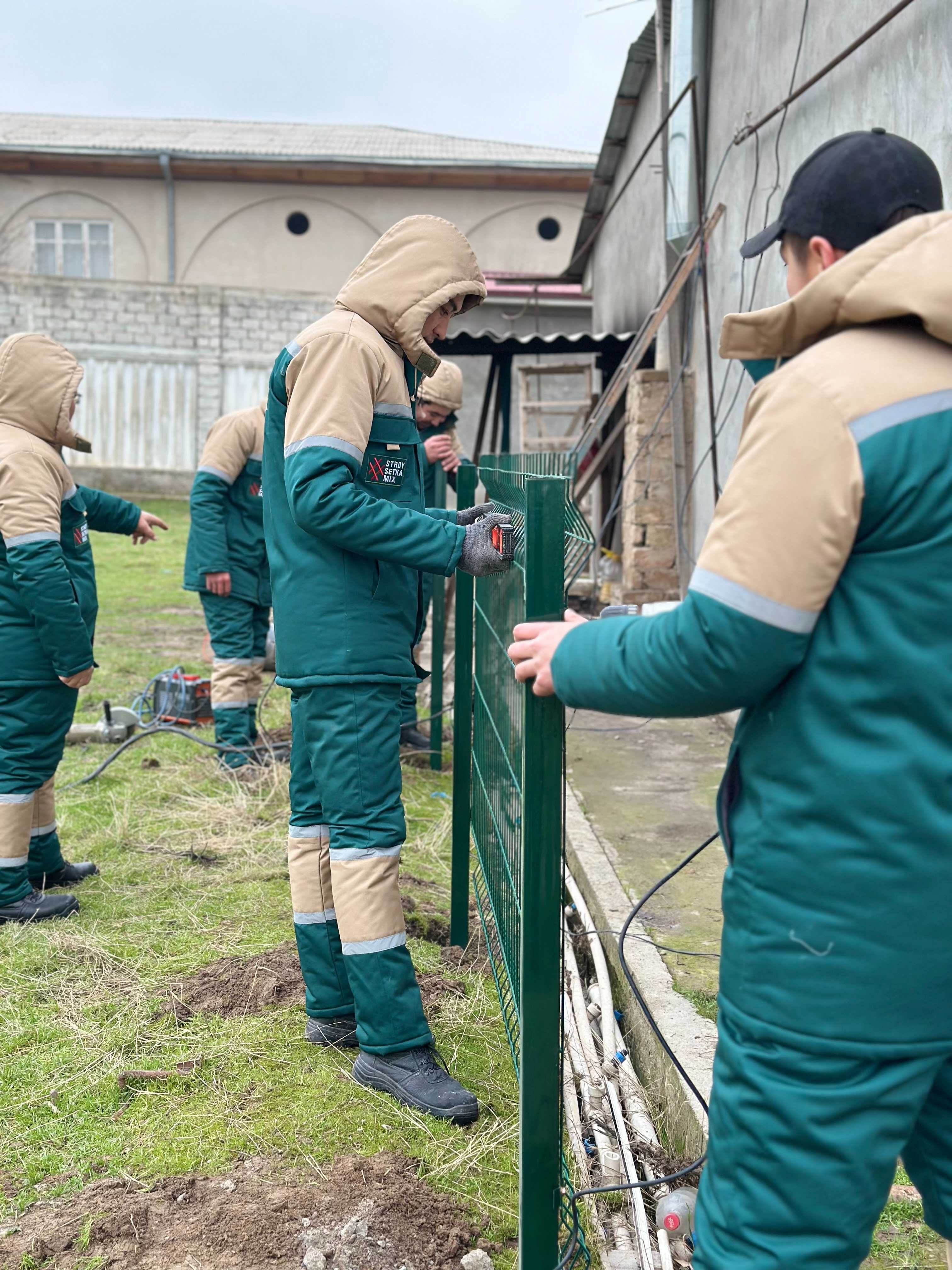 Установка Еврозабор 3Д Сетки Евросетка Урнатамиз Yevrozabor Ustanovk