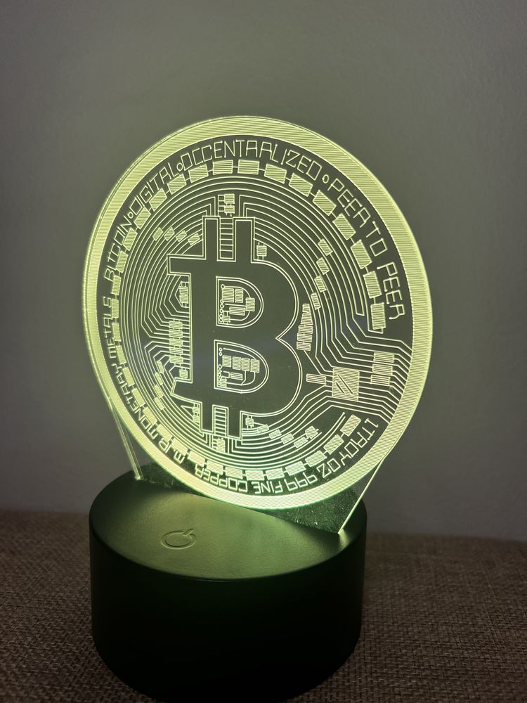 Lampa LED Bitcoin Night light