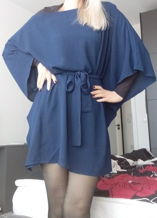 Синя рокля размер М