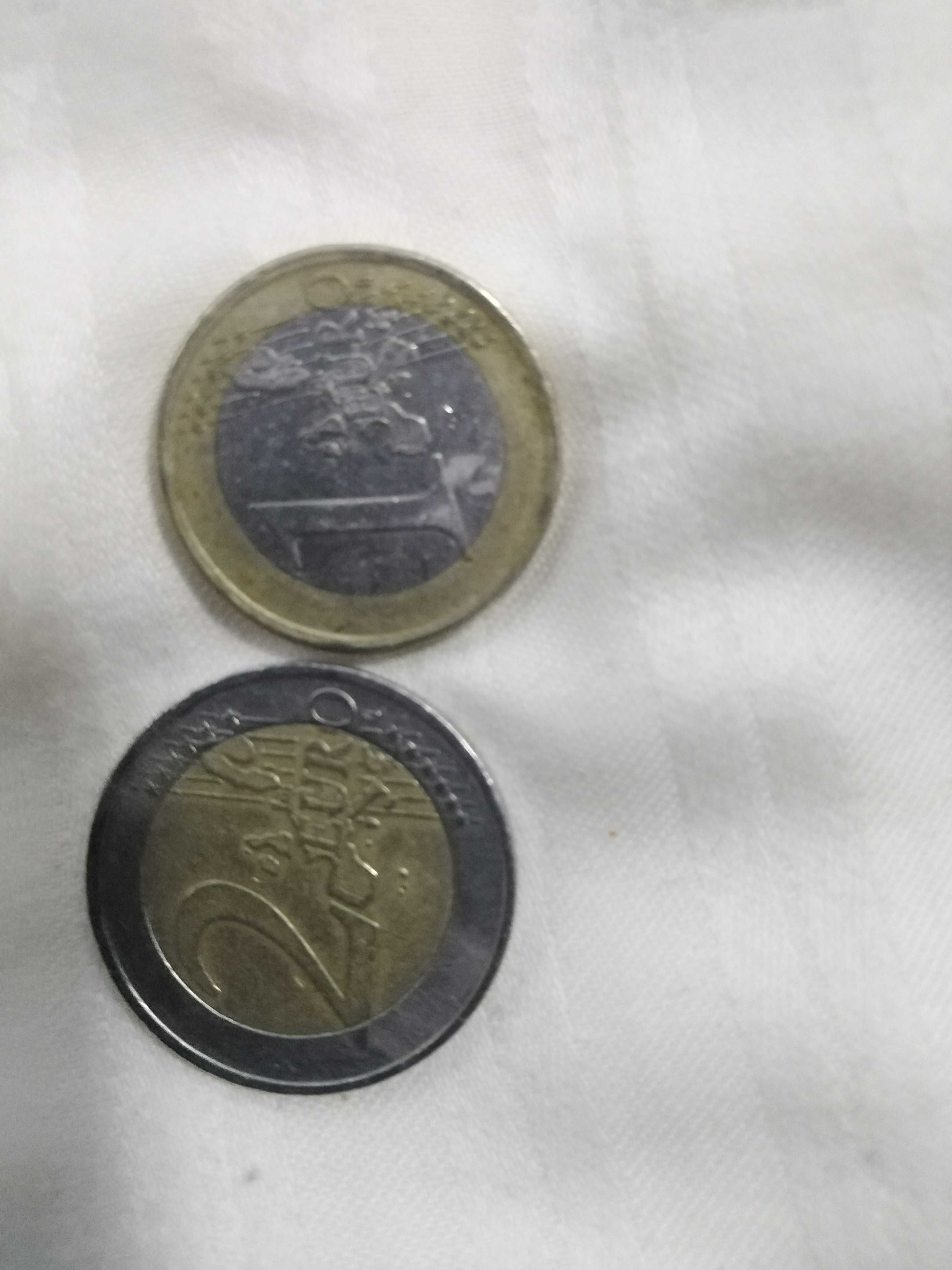 Монети евро 2001 и 2002