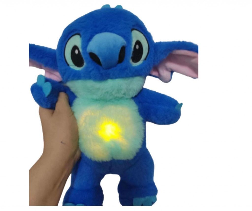 Stitch, плюшена бебешка играчка, с мелодия и светлина