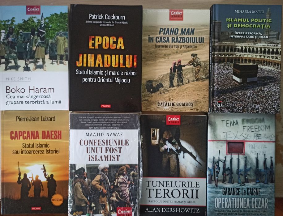 Carti de istorie si politica despre orient, grupari teroriste, spionaj