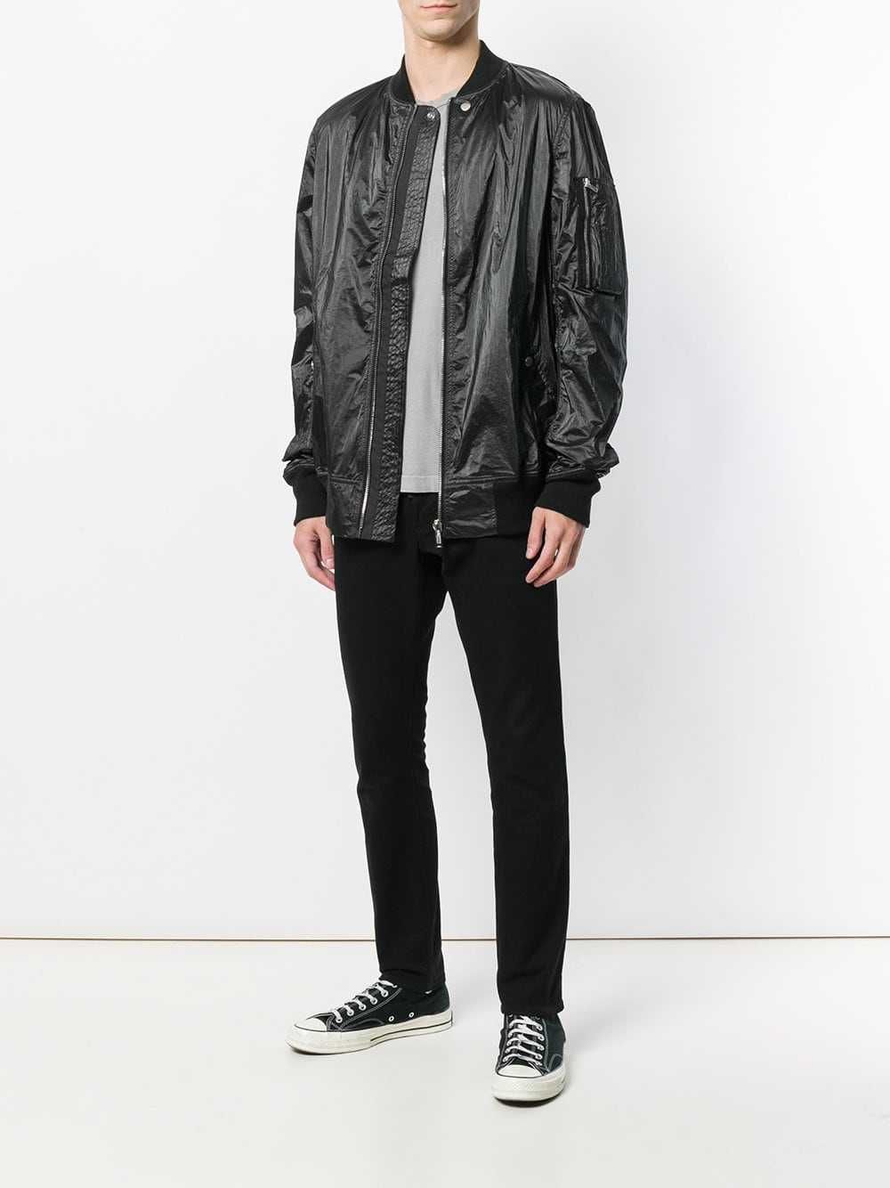 RICK OWENS DRKSHDW Wet Look Bomber Мъжко Яке size L / XL