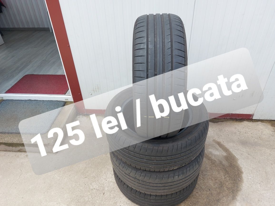 125 lei bucata! Set anvelope de vara 205 55 16 Dunlop