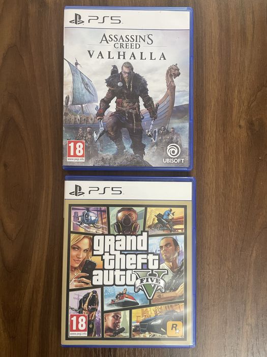 Gta V, Assassins’s Creed Valhalla PS5