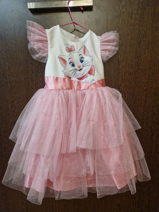 Детска рокля с котето мари