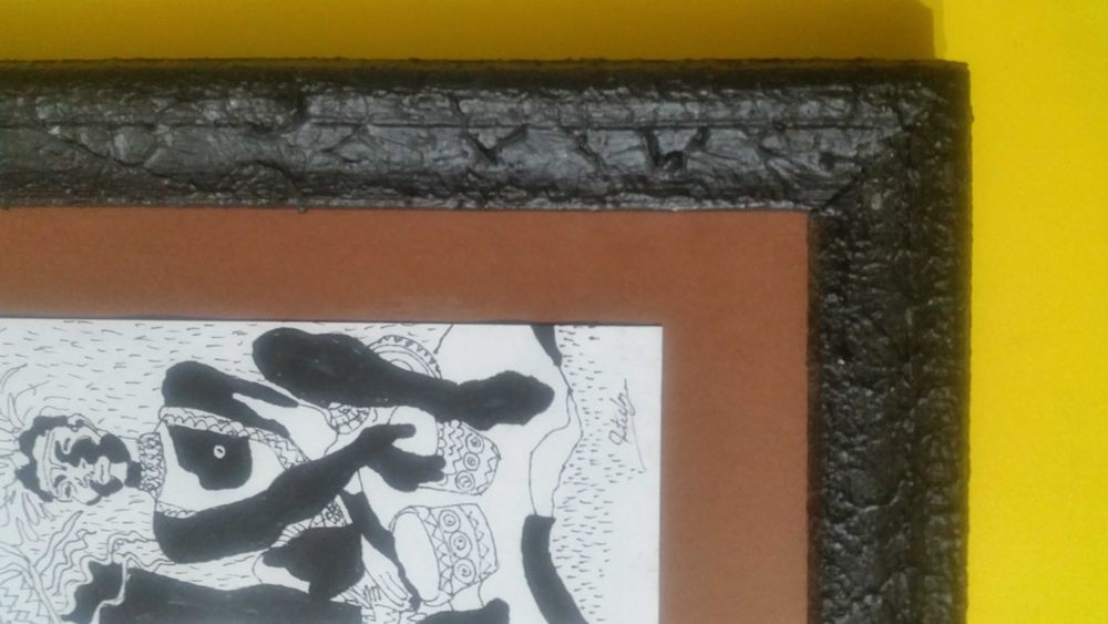 Черно бяла графика от много известен художник. Има и подпис.