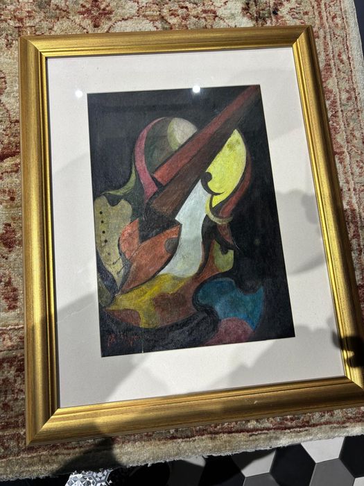 Tablou vechi, ulei, autor consacrat.