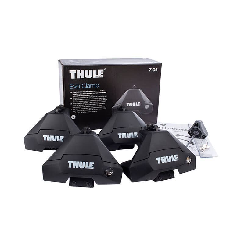 Напречни греди Thule WingBar Evo Clamp 135 Сиви + Кит 5102