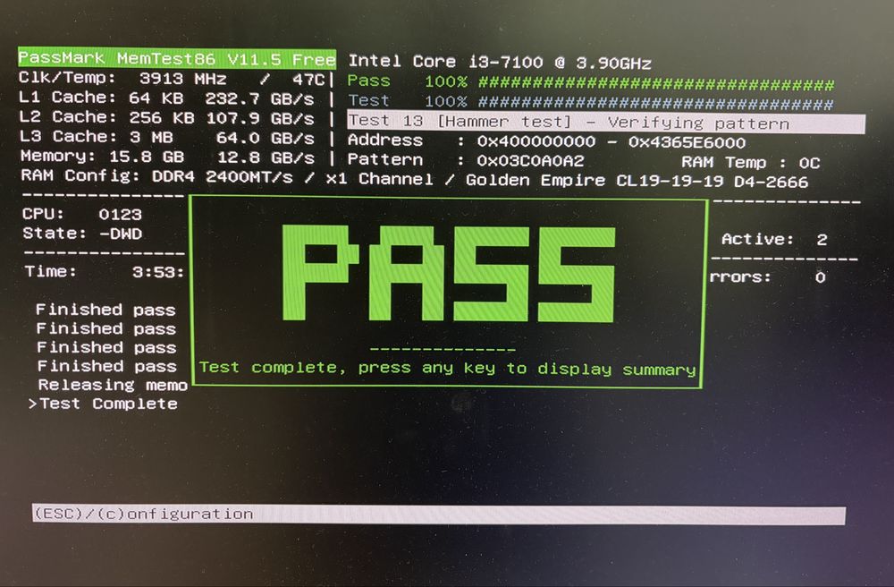 Оперативная память DDR4 Geil 16GB, 2666 MHz
