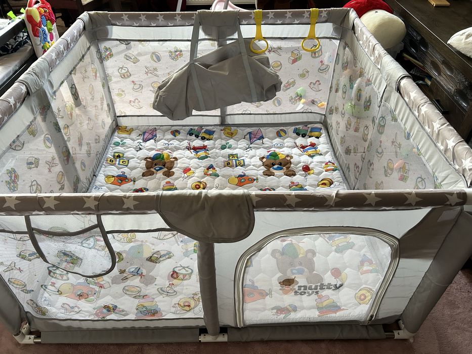 Tarc de joaca premium ultra rezistent pt bebelusi si copii. 127x127x68