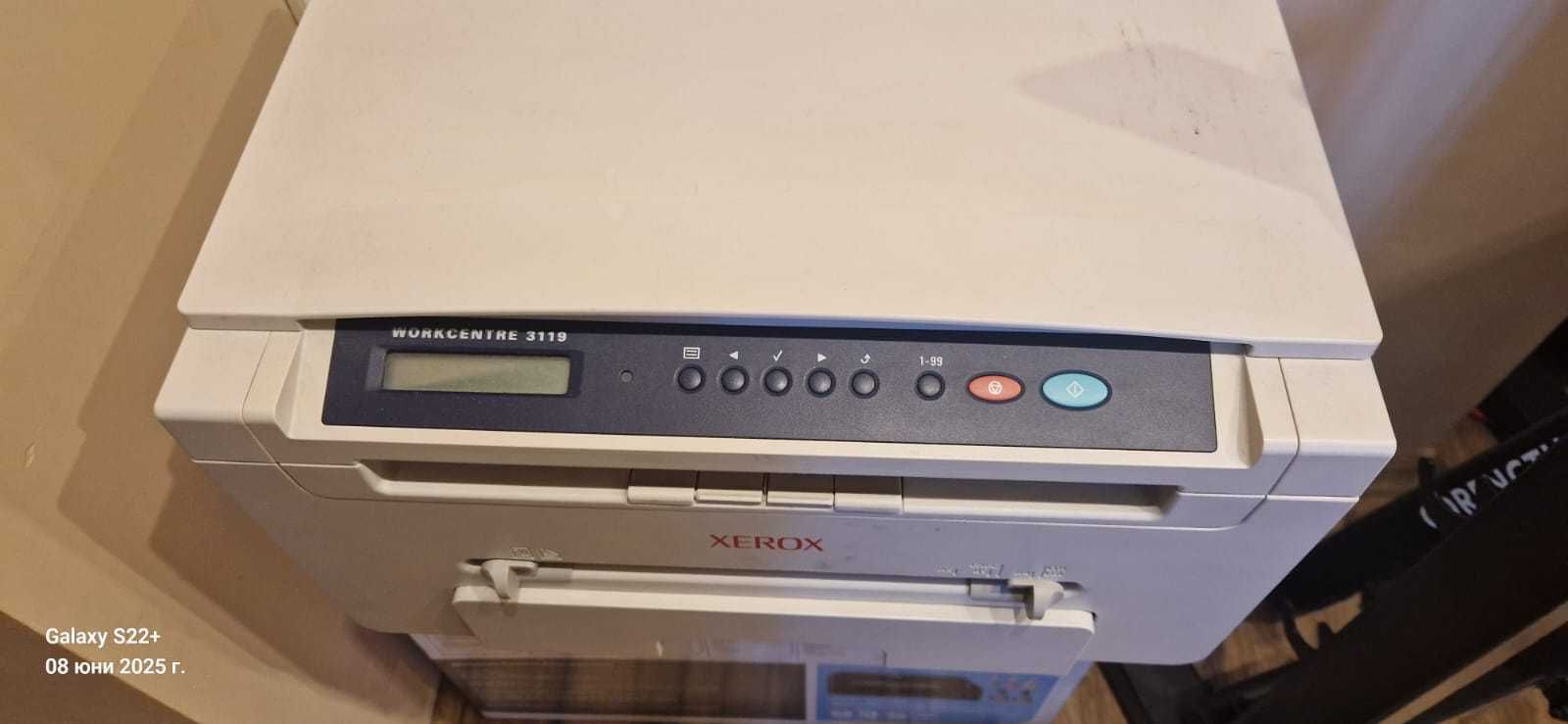 Продавам Лазерен Принтер Xerox Workceter 3119