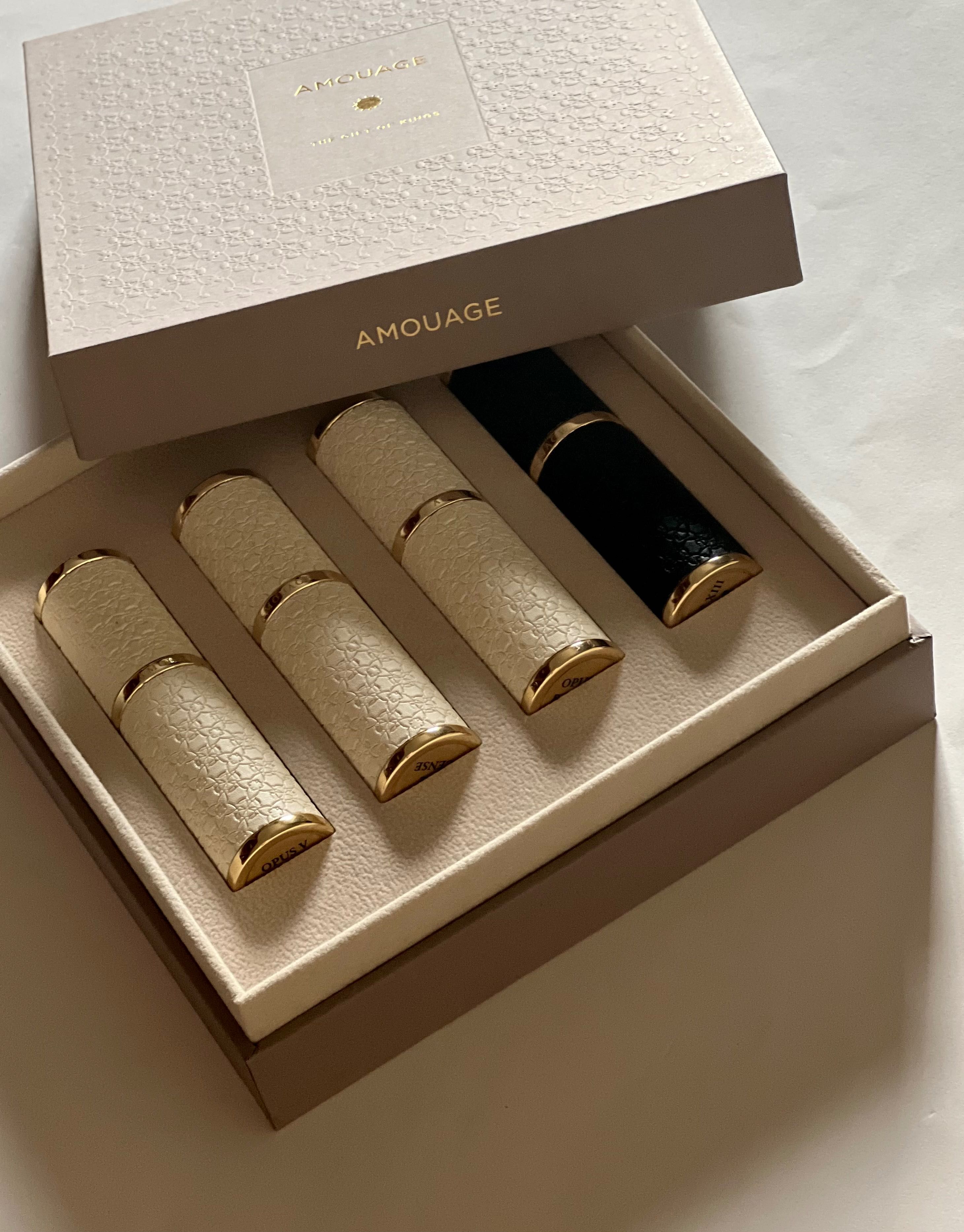 Amouage set 4 parfumuri travel cu sticle reincarcabile Silver Oud