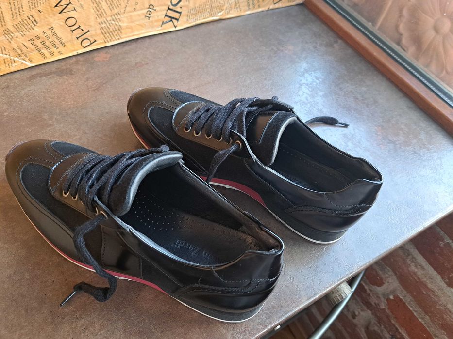 мъжки обувки,черни кожени италиански Massimo Zardi-ном.42