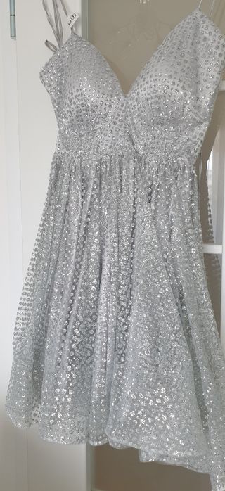 Rochie argintie Mexton