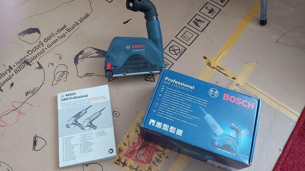 Polizor Bosch gws 13-125 cie + accesoriu aspirare praf gde 115/125 fc-