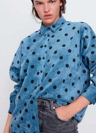 ZARA риза кадифе