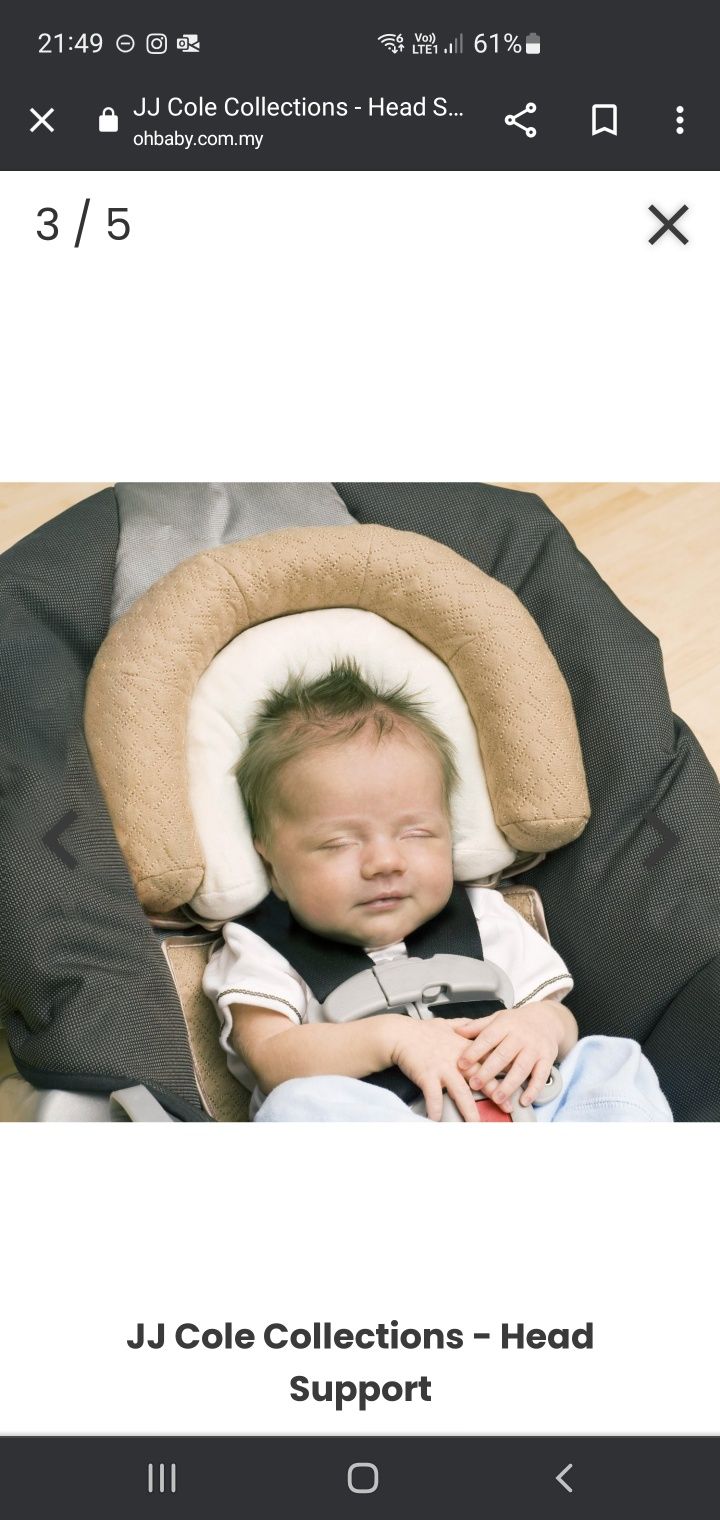JJ Cole suport pentru capului bebeluși