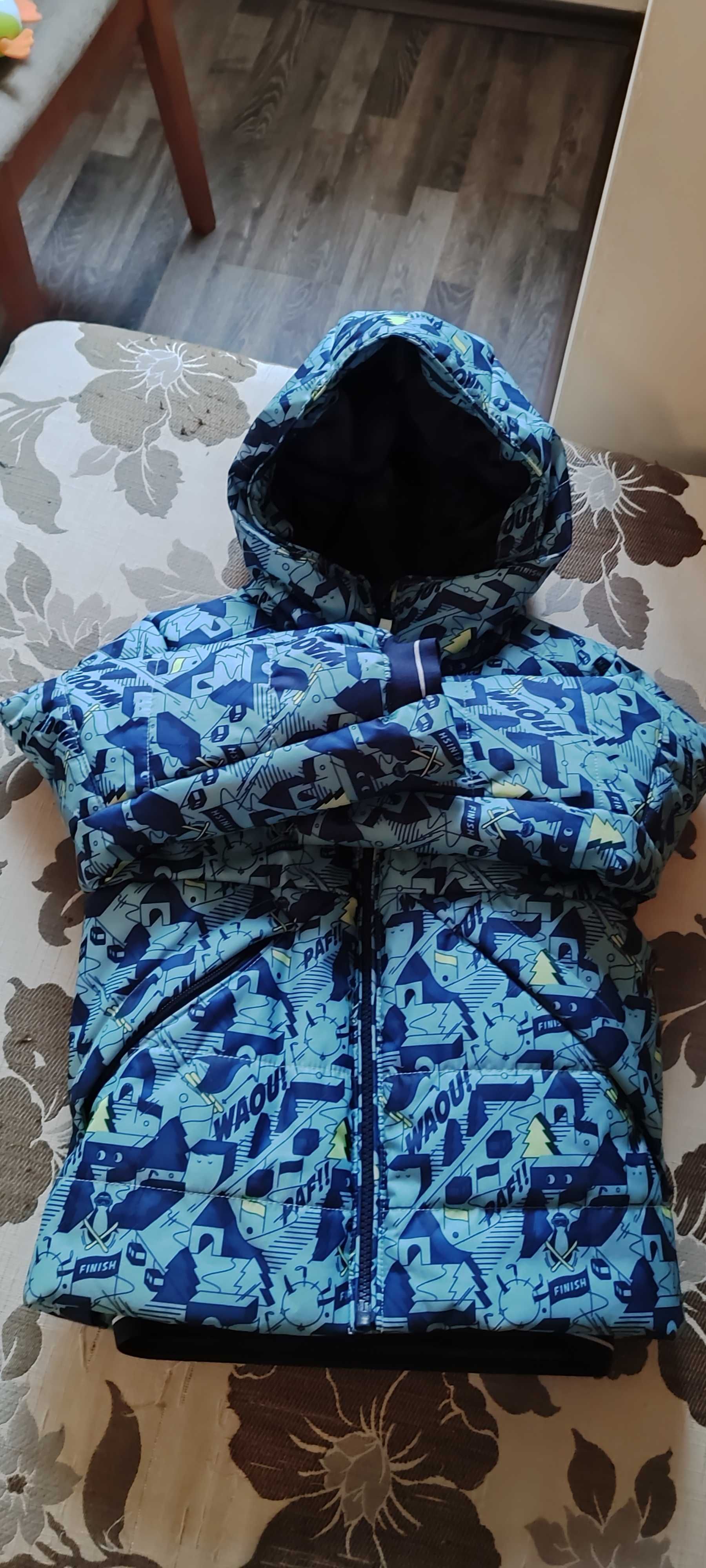 Детско ски яке WEDZE 100 WARM, с принт