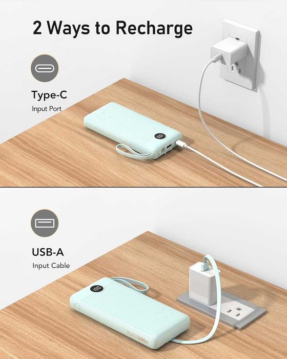 Baterie externa VeekTomx,20000mah,usb C,afisaj led,sigilat