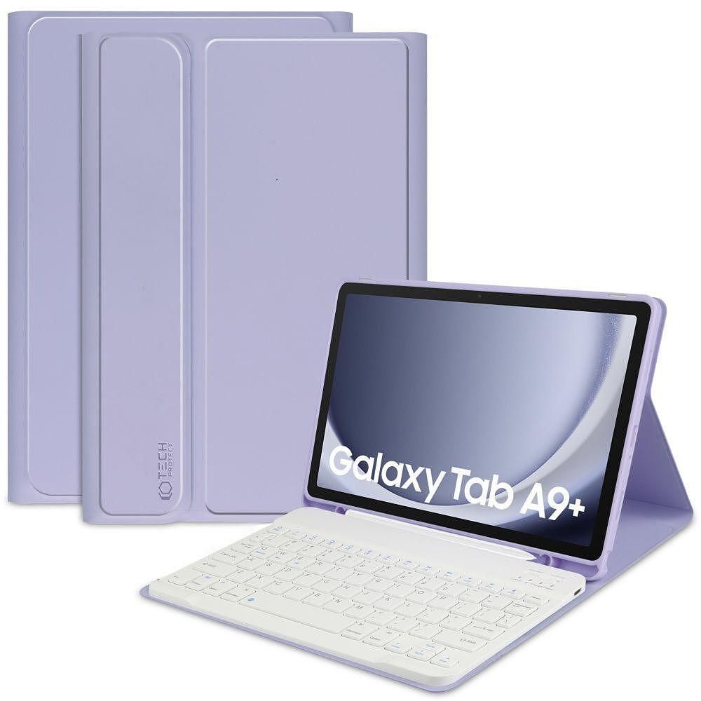 Калъф tech-protect sc pen + клавиатура за galaxy tab a9+ plus 11.0 lav