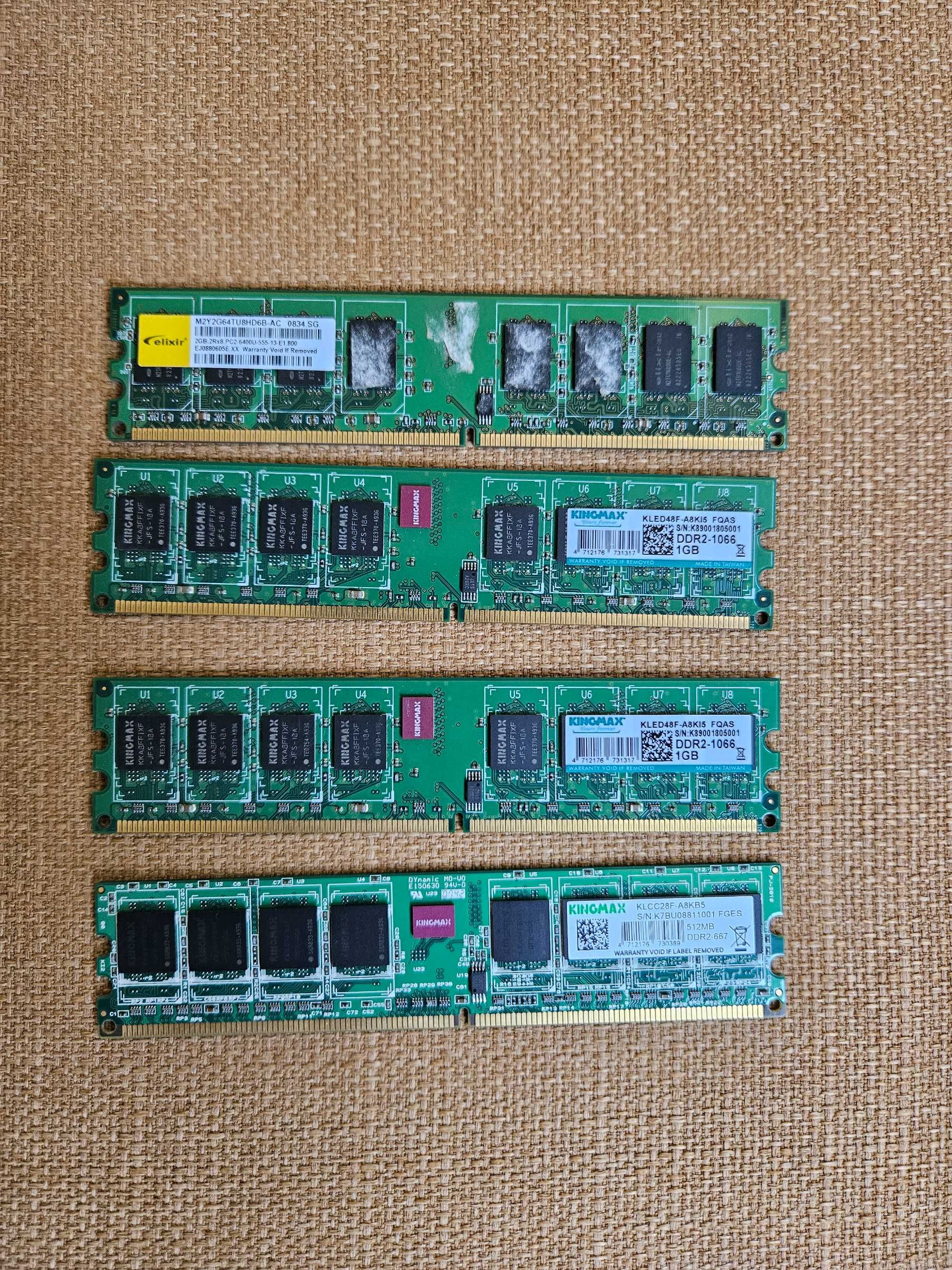 Memorii RAM DDR1/2 1066 800 667 etc, SDRAM Livrare gratis