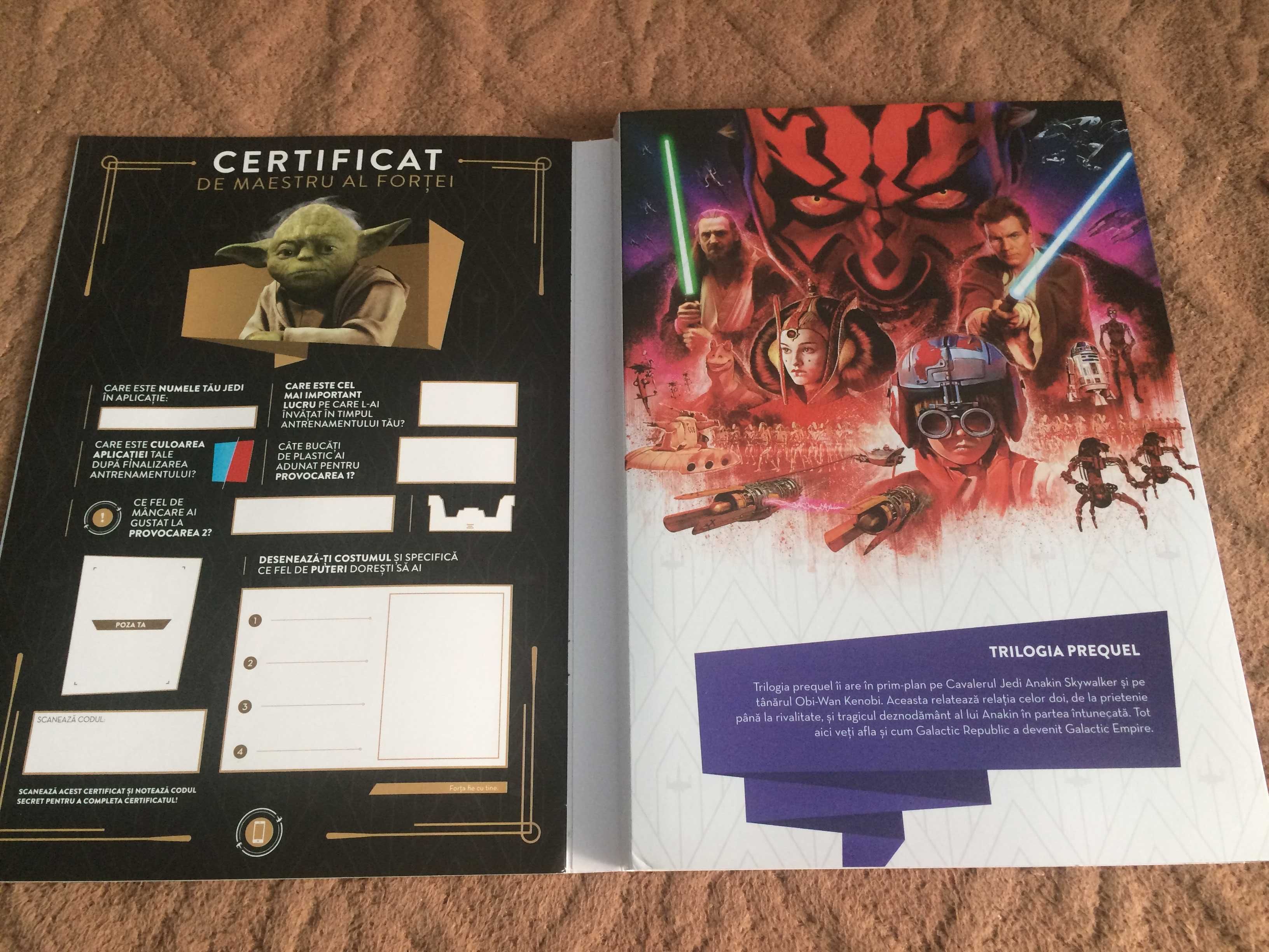 Catalog Star Wars cu 64 cartonase si dubluri.Cititi anuntul.