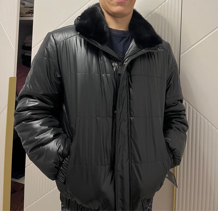 Новый мужской куртка и новая женская шуба