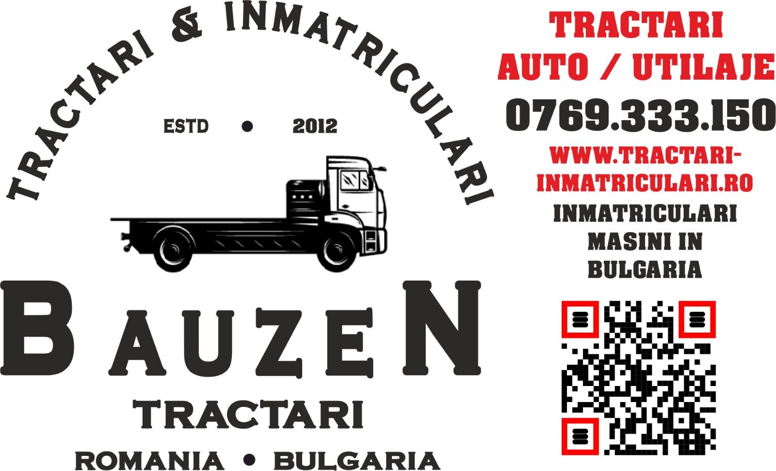 TRACTARI AUTO  în Bulgaria,Grecia,Turcia