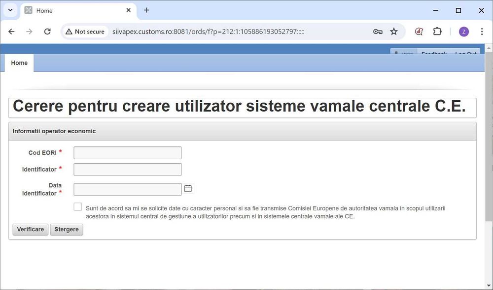 Instalez UUMDS UMG AES ICS ECS RCDPS NCTS, EU LOGIN, comisionar vamal
