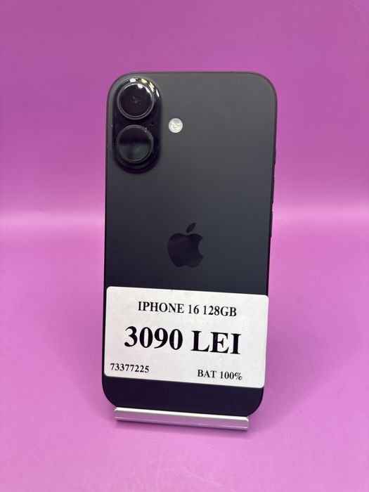 Iphone 16 128GB Baterie 100% •Matei Amanet Crangasi•73377