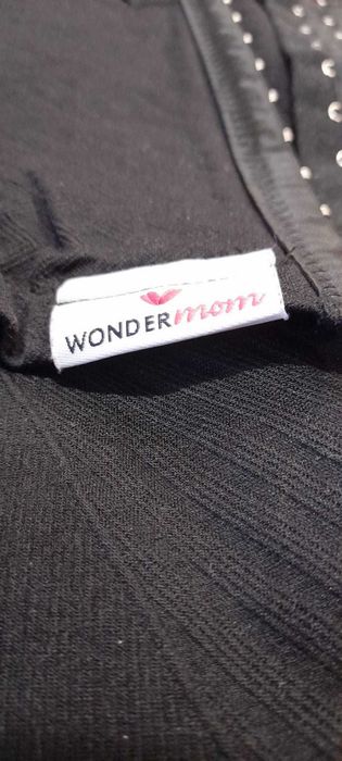 Colanti modelatori cu centura abdominala postnatala, WonderMom Negri
