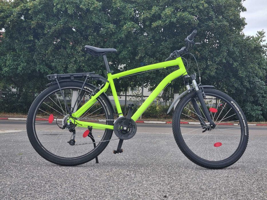 Rockrider ST100 XL, roti 27.5 cu portbagaj si aparatoare incluse