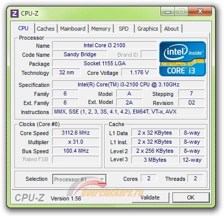 Intel i3-2100 cpu процессор  lga 1155