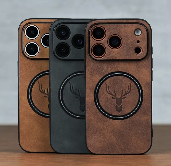 Луксозен Ретро калъф съвместим със Iphone 17/17Pro