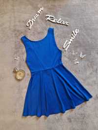 Rochita H&M albastra, rochie HM marimea S, noua