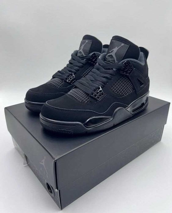 #LIVRARE 4.99 RON# Nike Air Jordan 4 Black Cat Editie Limitata