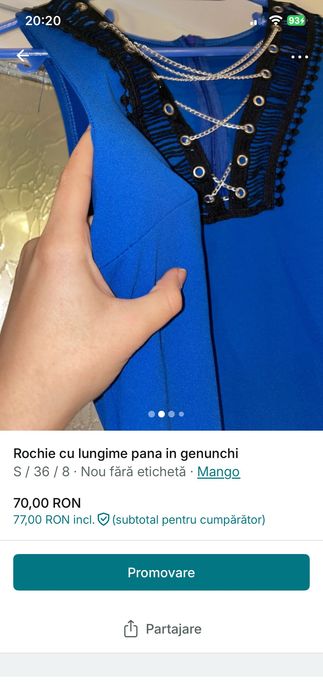 Rochie lungă până în genunchi
