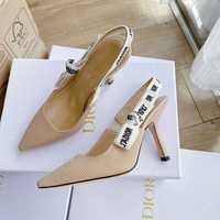 Sandale Christian Dior J'Adior, nude, toc 9.5cm, pantofi Premium