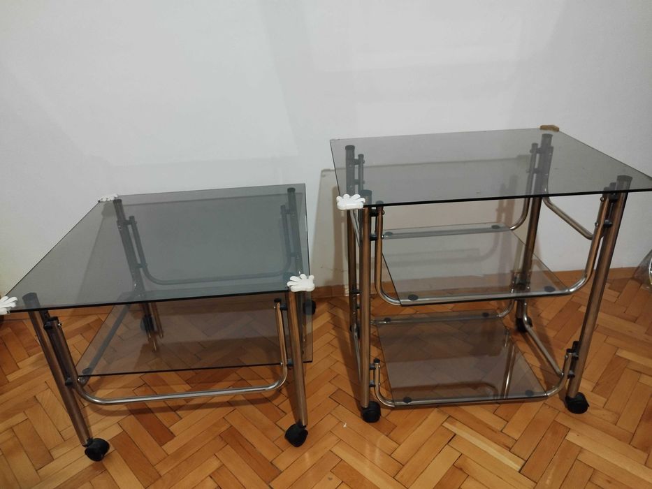 Стъклени холни масички малки 2 броя
