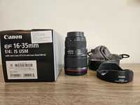 Продавам Canon EF 16-35mm f/4L IS USM